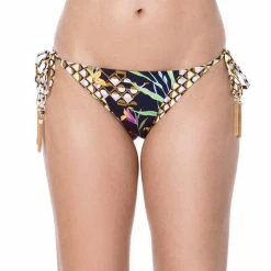 Coupon 😉 Trina Turk 👩 Women's Fiji Floral Mix Tie Side 👙 Bikini Bottom MULTI-COLORED 😍