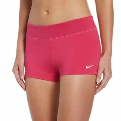 Brand new 🥰 Nike 👩 Women's Solid Kick Swim Short PINK 🛒