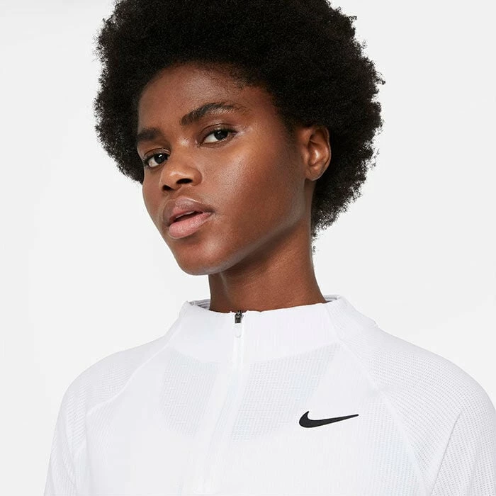Promo 🎉 Nike 👩 Women's Dri-FIT® Victory Half-Zip Top WHITE 👏 - Image 3
