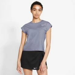 Best Pirce โค๏ธ Nike ๐ฉ Women's Dri-FITยฎ Victory Top STEEL BLUE โจ