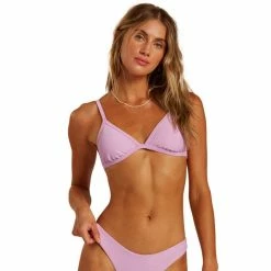 Hot Sale ๐คฉ Billabong ๐ฉ Women's Tanlines Ivy Triangle ๐ Bikini Top LILAC ๐