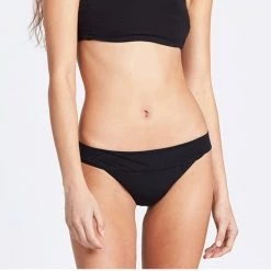Discount 🧨 Billabong 👩 Women's Sol Searcher Tropic 👙 Bikini Bottom BLACK ⭐