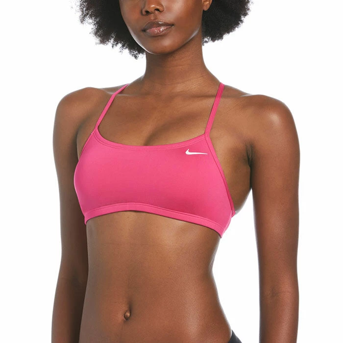 Best deal ✔️ Nike 👩 Women's Essential Racerback 👙 Bikini Top PINK 🔥