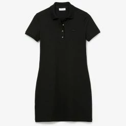 Cheap 🔔 Lacoste 👩 Women's Stretch Pique Polo 👗 Dress WHITE 🎉