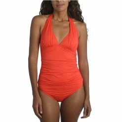 Flash Sale 🧨 La Blanca 👩 Women's Island Goddess Halter Tankini Top CORAL 🔔