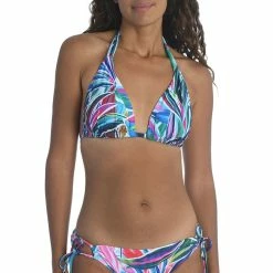 Outlet 🥰 La Blanca 👩 Women's Palm Opulence Halter 👙 Bikini Top MULTI 👍