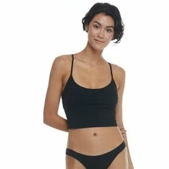 Cheap 🔔 Body Glove 👩 Women's Ibiza Norah Swim Crop Top BLACK ✔️