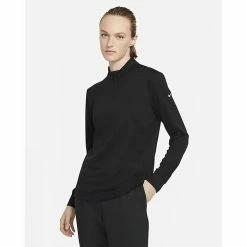Top 10 👏 Nike 👩 Women's Dri-FIT® UV Victory Half-Zip Top BLACK 🥰