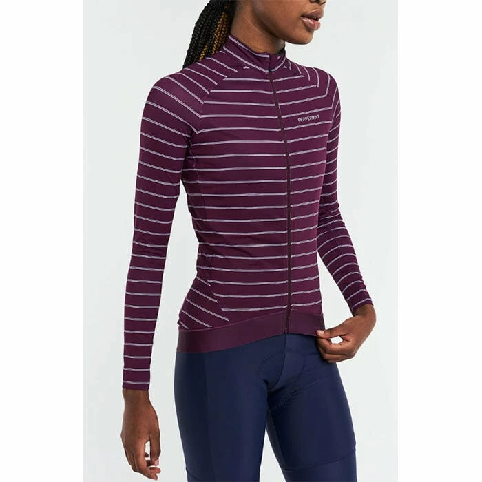 Brand new ✨ Peppermint Cycling Co. ???? Women's Signature Long Sleeve Jersey BURGUNDY ✨