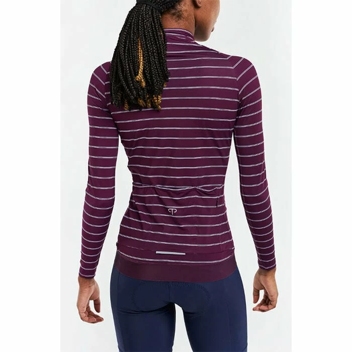 Brand new ✨ Peppermint Cycling Co. ???? Women's Signature Long Sleeve Jersey BURGUNDY ✨ - Image 2