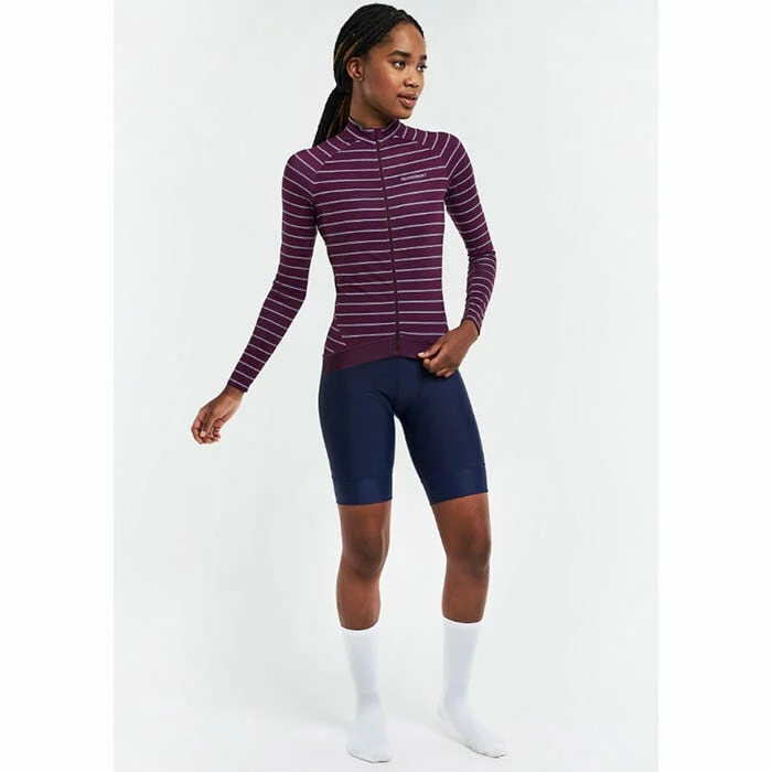 Brand new ✨ Peppermint Cycling Co. ???? Women's Signature Long Sleeve Jersey BURGUNDY ✨ - Image 5