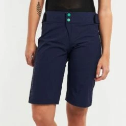 Deals 👍 Peppermint Cycling Co. 👩 Women's MTB Tech Short NAVY 🛒