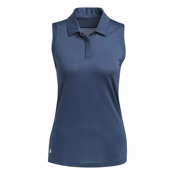Hot Sale 🔔 Adidas 👩 Women's Primeblue Sleeveless Polo NAVY ✔️