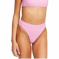 Coupon 🧨 Billabong 👩 Women's Sol Searcher Maui Rider 👙 Bikini Bottom PINK 😀