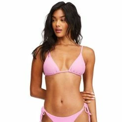 Best Pirce 😀 Billabong 👩 Women's Sol Searcher Tall Tri 👙 Bikini Top PINK 🌟
