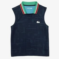 Best reviews of 💯 Lacoste 👩 Women's Sport Jacquard Sleeveless Polo NAVY 😍