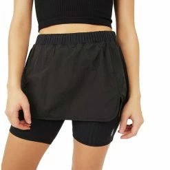 Wholesale 🔥 FP Movement 👩 Women's Daisy Woven Skort BLACK ✔️