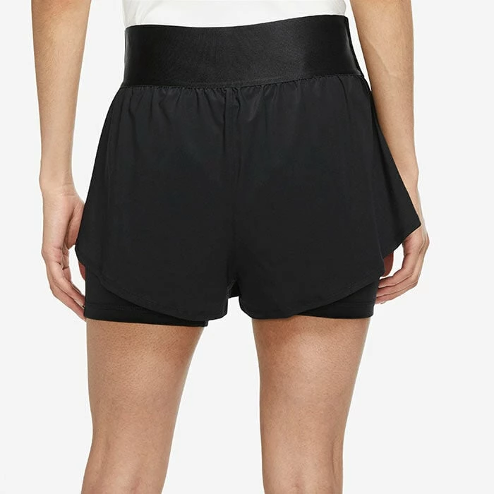 Best reviews of ⭐ Nike 👩 Women's Dri-FIT® Advantage Novelty Short BLACK ⌛ - Image 2