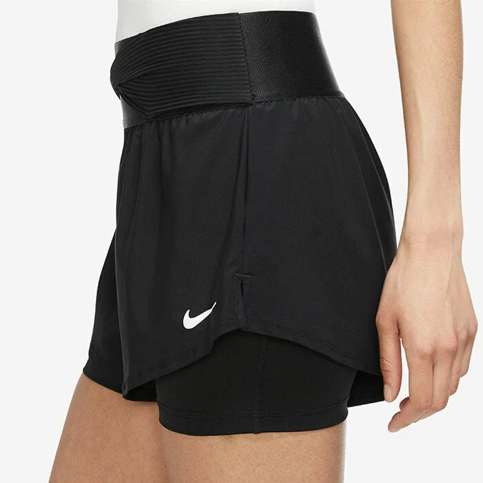 Best reviews of ⭐ Nike 👩 Women's Dri-FIT® Advantage Novelty Short BLACK ⌛ - Image 3
