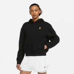 Best reviews of 🤩 Nike 👩 Women's Fleece Tennis Hoodie BLACK 🔥