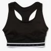 Outlet ❤️ Lacoste 👩 Women's Sport Racerback Sports Bra BLACK 🛒