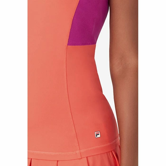 New ๐ Fila ๐ฉ Women's Baseline Cami Tank Top CORAL ๐งจ - Image 3