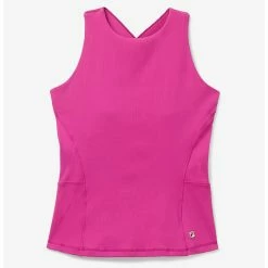 Buy 😉 Fila 👩 Women's Baseline Halter Tank Top FUCHSIA 👍