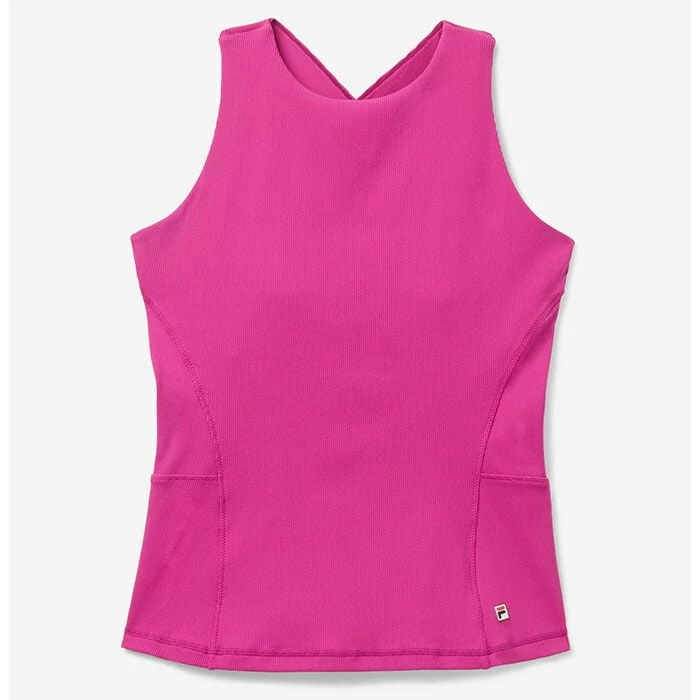 Buy ๐ Fila ๐ฉ Women's Baseline Halter Tank Top FUCHSIA ๐