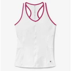 Flash Sale ⭐ Fila 👩 Women's Baseline Racerback Tank Top WHITE 🎁