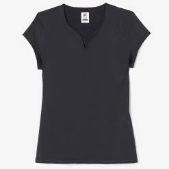Flash Sale 🔔 Fila 👩 Women's Cap Sleeve Top BLACK 🎉