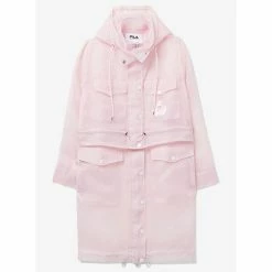 Hot Sale 🌟 Fila 👩 Women's Brandon Maxwell Collection Long 🧥 Coat PINK 🥰