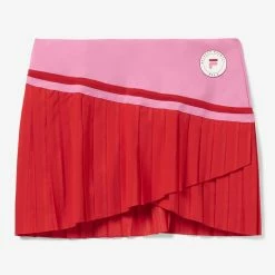 Brand new 🔔 Fila 👩 Women's Brandon Maxwell Collection Pleated Skort RED 😀
